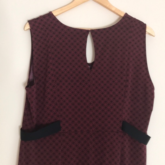 Motherhood Maternity Midi Dress Burgundy SZ Large - Picture 10 of 16